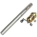 Ice Fly fishing Rod And Reel Combos Kit Set - Aluminum Alloy Pocket Pen Fishing Pole 38'' 53'' 62'' With Baitcasting Reel