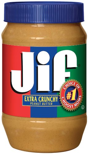 Jif Extra Crunchy Peanut Butter, 40-Ounce (Pack of 2)