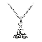 Kit Heath Oxidized Sterling Silver Trilogy Knot Necklace