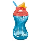 from Munchkin Munchkin Mighty Grip Flip Straw Cup Blue