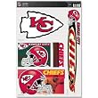 KANSAS CITY CHIEFS Removable & Reusable Team Logo STATIC WINDOW CLINGS (Set of 5)