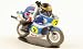joe bar team suzuki 500 RG barry sheene 1975 bike and figure 1.18ish scale hand painted model_s-1