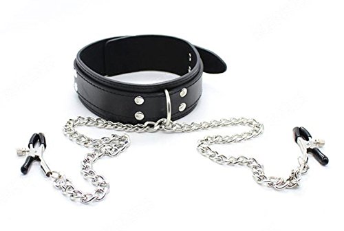 Wowlife@ Sm Screw Nipple Clamps Male and Female Sex Devices Nipple Clamps Chain Breast Clamp Clit Pussy Clincher Stimulators Stimulation Under Bed Locking Restraint System Restraints Adult Bdsms Sm Sexual Tools Toys for Couples Beginner Slave Game + 1* a 