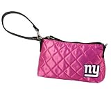 NFL New York Giants Pink Quilted Wristlet