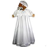 Baptism dress Kositon, first festive suit, white, with baby hat, Baby clothes | christening dresses
