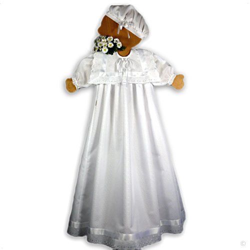 Baptism dress Kositon, first festive suit, white, with baby hat, Baby clothes | christening dresses