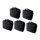 5-LOT Genuine Dell CX535 Black Nylon 15-Inch 15 in. Notebook Laptop Carry-Case Bag Tote, Fits Most Notebooks Laptops With A Screen/Monitor Up To 15-Inches, Dell Part Number: CX535, Exterior Dimensions: 15 x 12.5 x 4