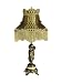 Dale Tiffany PT60087 Brown/3 Lady Table Lamp, Copper Brass and Fabric Shade