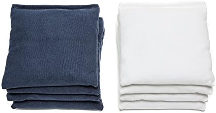 Weather Resistant Cornhole Bags (Set of 8) - Professional Regulation Size/Weight (16 oz) - Use on Pro Corn Hole Boards or Bean Bag Toss Sets