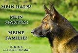 Metall - Warnschild Deutscher Schäferhund, DSH