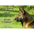 Metall - Warnschild Deutscher Sch�ferhund, DSH