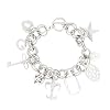G by GUESS Charm Silver Chain Bracelet, SILVER