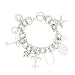 G by GUESS Charm Silver Chain Bracelet, SILVER