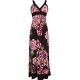 Purple Floral Print Maxi Dress JR Plus Size