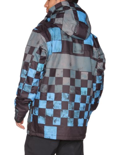 Quiksilver Men's NEXT MISSION PRINTED INS JKT-Next Mission Printed INS Snow Jackets - Black, Medium