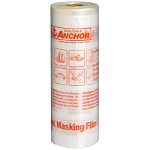 HDPE (High Density Polyethylene) Film, Transparent Clear, 0.0004" Thickness, 48" Width, 180' Length (Pack of 12)