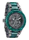 Nixon 42-20 Chrono Watch Gunmetal/Emerald Acetate, One Size