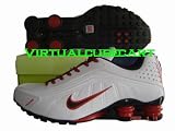 Nike R4 Shox Running Shoe White/Red Men's Size 12