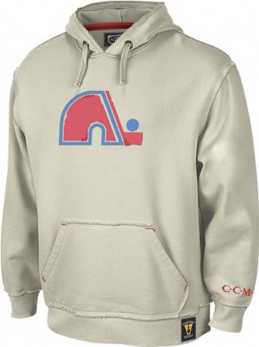 Buy Quebec Nordiques -Putty- Vintage Logo Triumph Hooded Sweatshirt