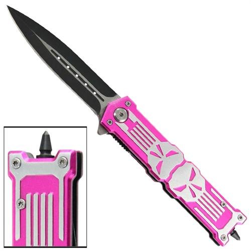 Punisher Glass Breaker Emergency Pocket Knife On Sale