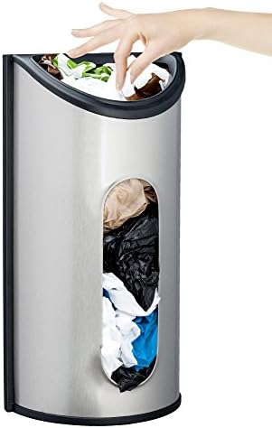 GadPro Bag Saver, Holder, and Dispenser, High Quality Brushed Stainless Steel Storage Solution