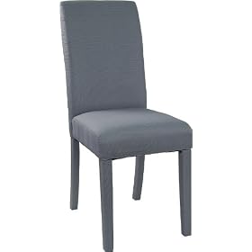 Grey Fabric Upholstered Parsons Chair [BT-350-4105-GG]