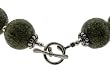 16 inch Russian Jade 16mm Necklace Sterling Silver 16 inch Russian Jade 16mm Necklace Sterling Silver