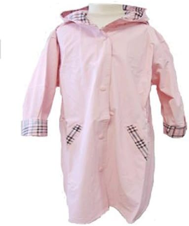 Raincoats Hooded Snap Front Nylon Sizes 2/20 Pink By Shaindys Childrens Wear (14/16, Pink)