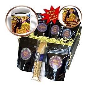 Milas Art Halloween - Halloween Cat - Coffee Gift Baskets - Coffee Gift Basket