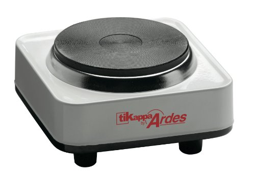 Elektrokocher mit nur 8 cm großer Elektrokochplatte. Ideal für Ihre Espressokanne, Babynahrung und kleine Töpfe. 300 Watt Leistung! Kochplatte im Miniformat, als Reisekochplatte und Espressokocher geeignet!