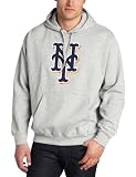 MLB Mens New York Mets  SuedeTek Fleece (STEEL HEATHER, Medium)