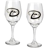 MLB 14-Ounce Wine Glass (Set of Two)