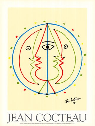 Astrology Art Poster Print by Jean Cocteau, 24x32