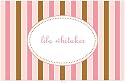 Jessica Stripe Pink Personalized Placemat by Hicks Paper Goods