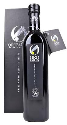 Oro Bailen Family Reserve Gift Pack- Award Winning Cold Pressed EVOO Extra Virgin Olive Oil, 2011-2012 Harvest, 17-Ounce Glass Bottle