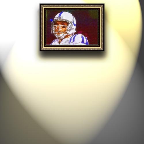 Completely Handpainted American Football Sport Painting, Custom Order FL6555, Oil on Canvas, with Option to Paint Jerry, Brett & Co. from Any Other Favorite Photograph or Picture, Unframed, Size 22'' x 33