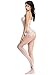 Amoretu Womens Sexy Lingerie Strap Bodysuits Crotchless Bodystocking White