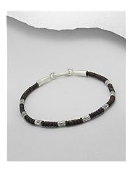 Saddle (Dark) Brown Cotton Waxed Thread Bracelet In 92.5 97