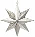 Produkt-Bild: H&auml;nger Stern Eisen mit Ornamente silber matt Weihnachtsstern &Oslash; 30 cm