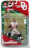 Adrian Peterson #28 Oklahoma Sooners White Jersey Uniform Chase Alternate Variant McFarlane College Series First Edition Action Figure