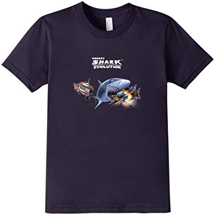 Kids Hungry Shark Evolution: Megalodon T-Shirt 8 Navy