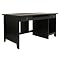 Country Style Kd Writing Desk In Black Sand Thru Finish