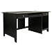 Country Style Kd Writing Desk In Black Sand Thru Finish