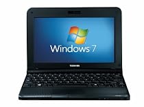 Toshiba NB250-107 10.1 inch Netbook (Intel Atom N455, 1GB RAM, 250GB HDD, Up to 4.5hrs battery life, Windows 7 Starter)