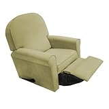 The Rockabye Glider Jayden Recliner, Bella Velvet Moss Green