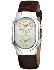 Philip Stein Womens 1-F-FSMOP-ACHS Signature Brown Leather Strap Watch