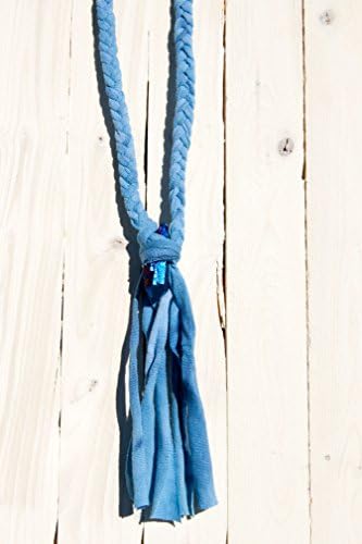 Blue Bohemian Necklace - Quartz Crystal Necklace - Ecofriendly Necklace - Recycled Materials Jewelry - Christmas Gift for Women
