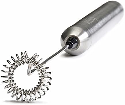 ORKNEY Premium Milk Frother - Powerful Stainless Steel Handheld Milk Foamer for Cappuccinos, Lattes, Caffe Mochas, Macchiatos and more