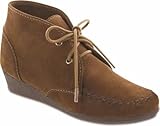 Minnetonka Women's Chukka Wedge Chukka Boot,Dusty Brown,7.5 M US