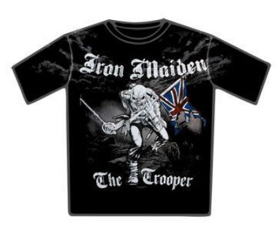 OFFICIAL T Shirt IRON MAIDEN R&R Sketched TROOPER S